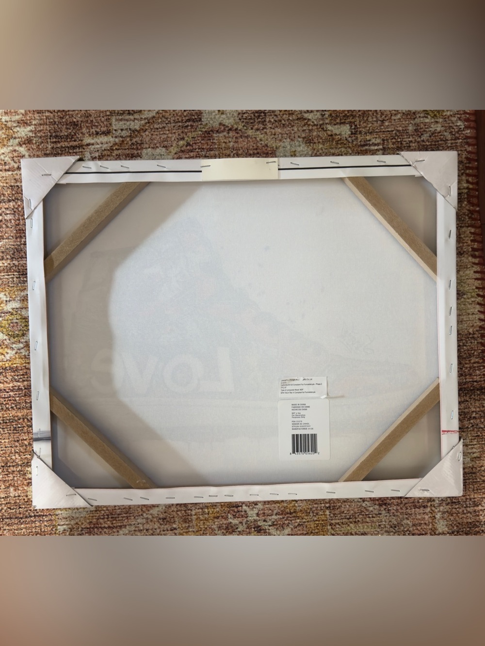 'Love' Sneaker Canvas Art Print - Picture 3 of 3